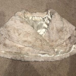 Eliza J Faux Fur Stole Wrap
